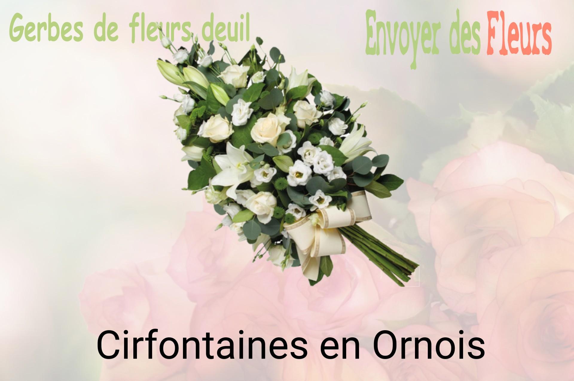 Gerbe de fleurs de deuil livrée à Cirfontaines-en-Ornois